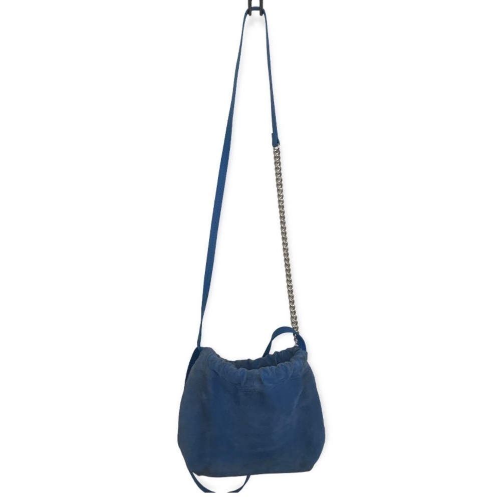 3/$15 Sam Edelman light blue suede and silver studded crossbody purse - Picture 2 of 13